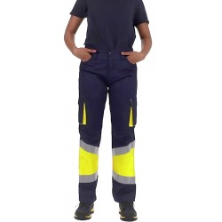 Pantalón stretch combinado...