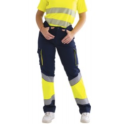 Pantalón stretch combinado...