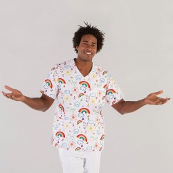 Blusa unisex Arcoiris de...